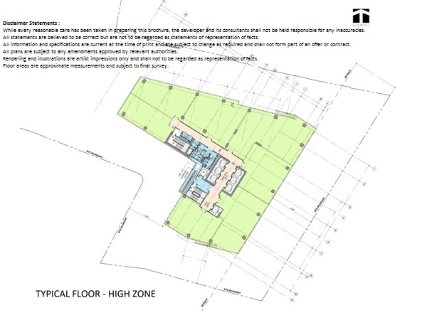 Floor Plan High Zone Altira Office Tower